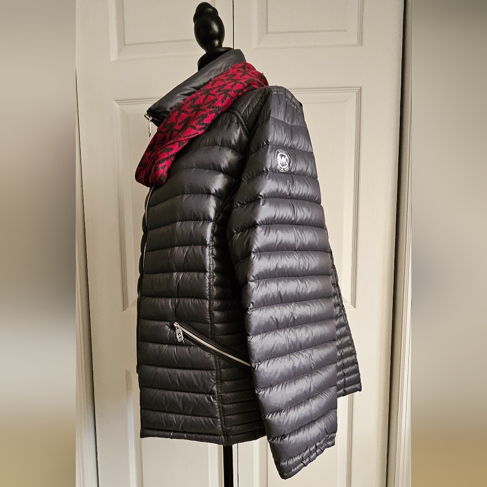 Bundled Mk Down Jacket And Nwot Infinity Scarf - image 3